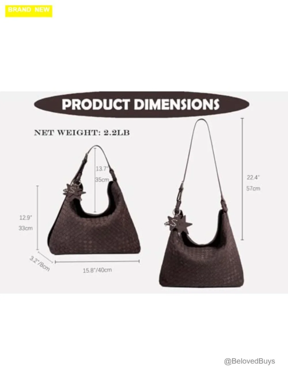 Oversized Suede Woven Hobo Bag, Tote Purse for Women, Large Crossbody Shoulder